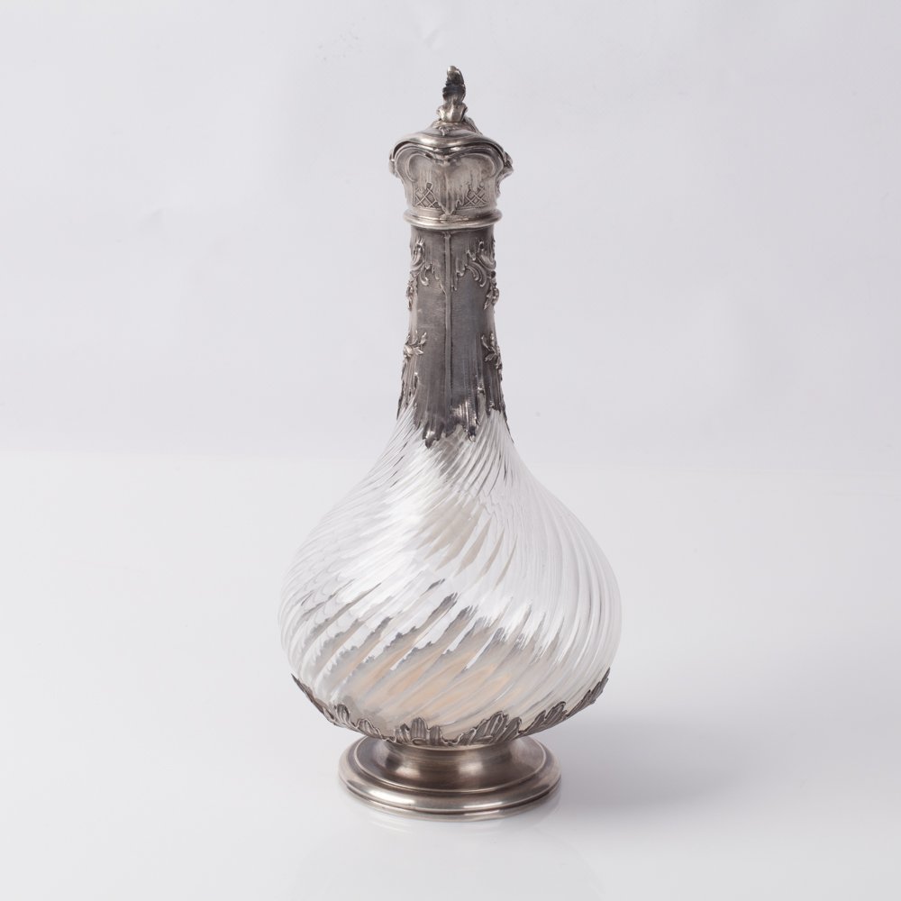 Silver glass decanter. — image 2