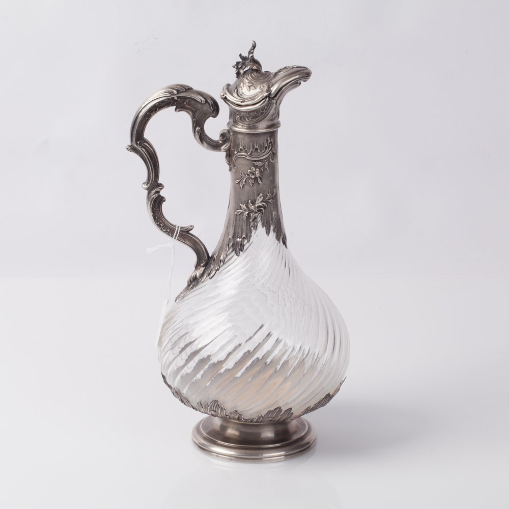 Silver glass decanter. — image 3
