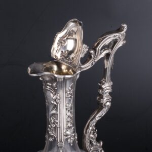 Antique French silver mounted decanter — image 4