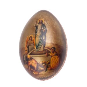 Grand Russian lacquer easter egg. N.Lukutin — image 1