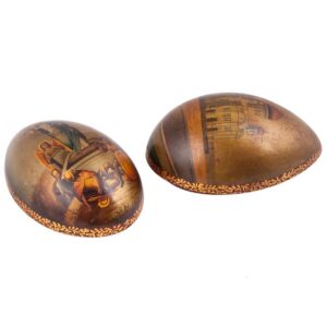 Grand Russian lacquer easter egg. N.Lukutin — image 3