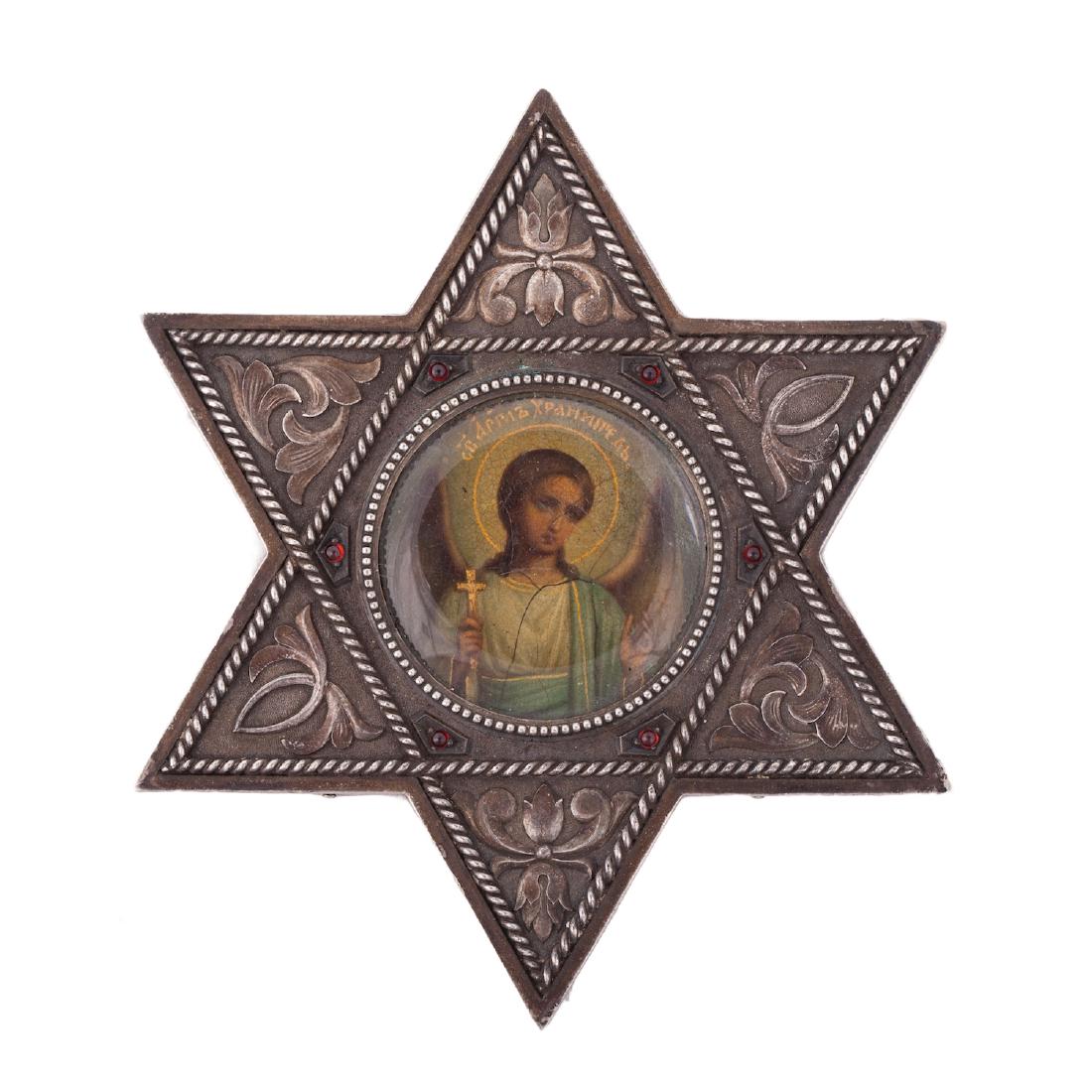 Rare icon of Guardian Angel, Faberge — image 2