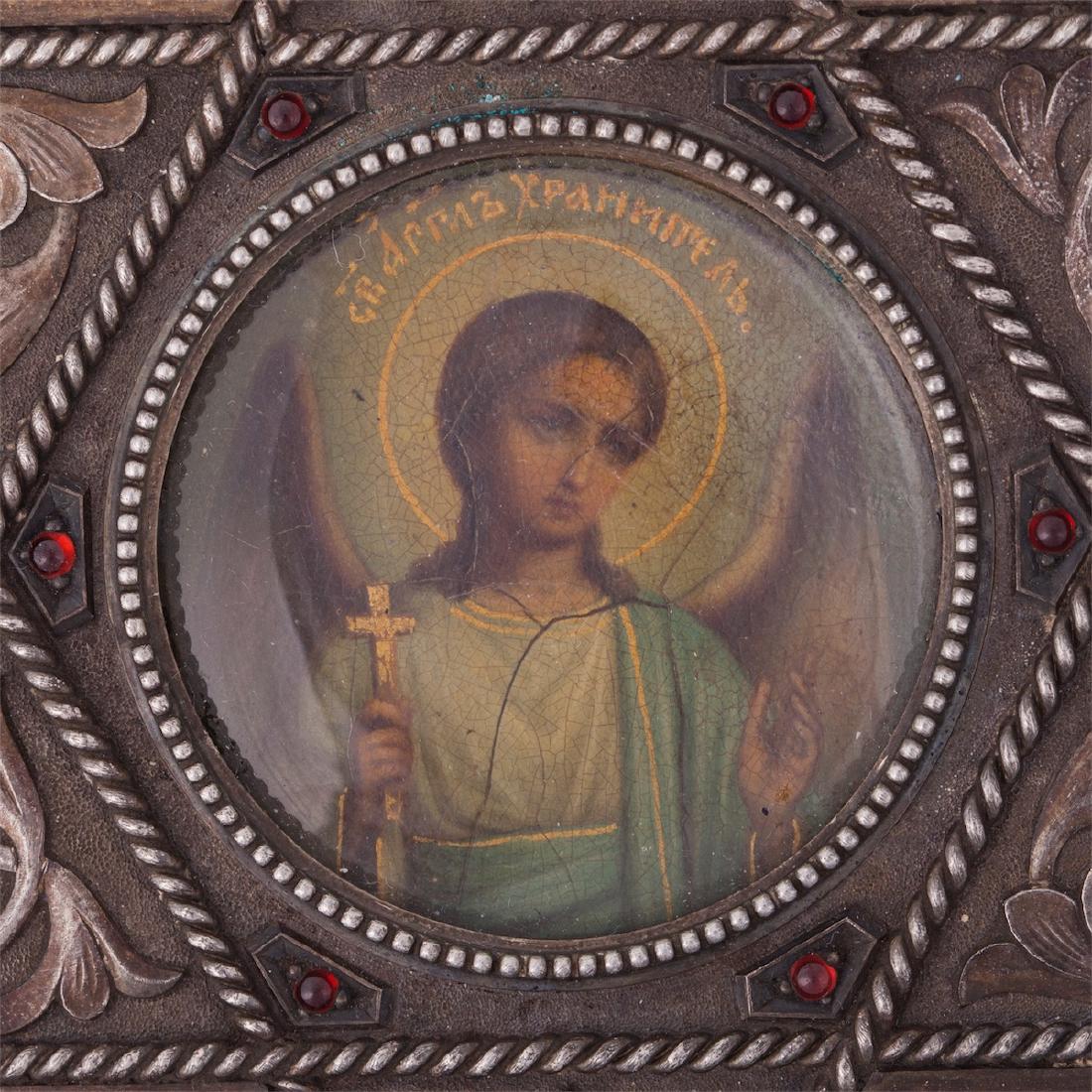Rare icon of Guardian Angel, Faberge — image 5