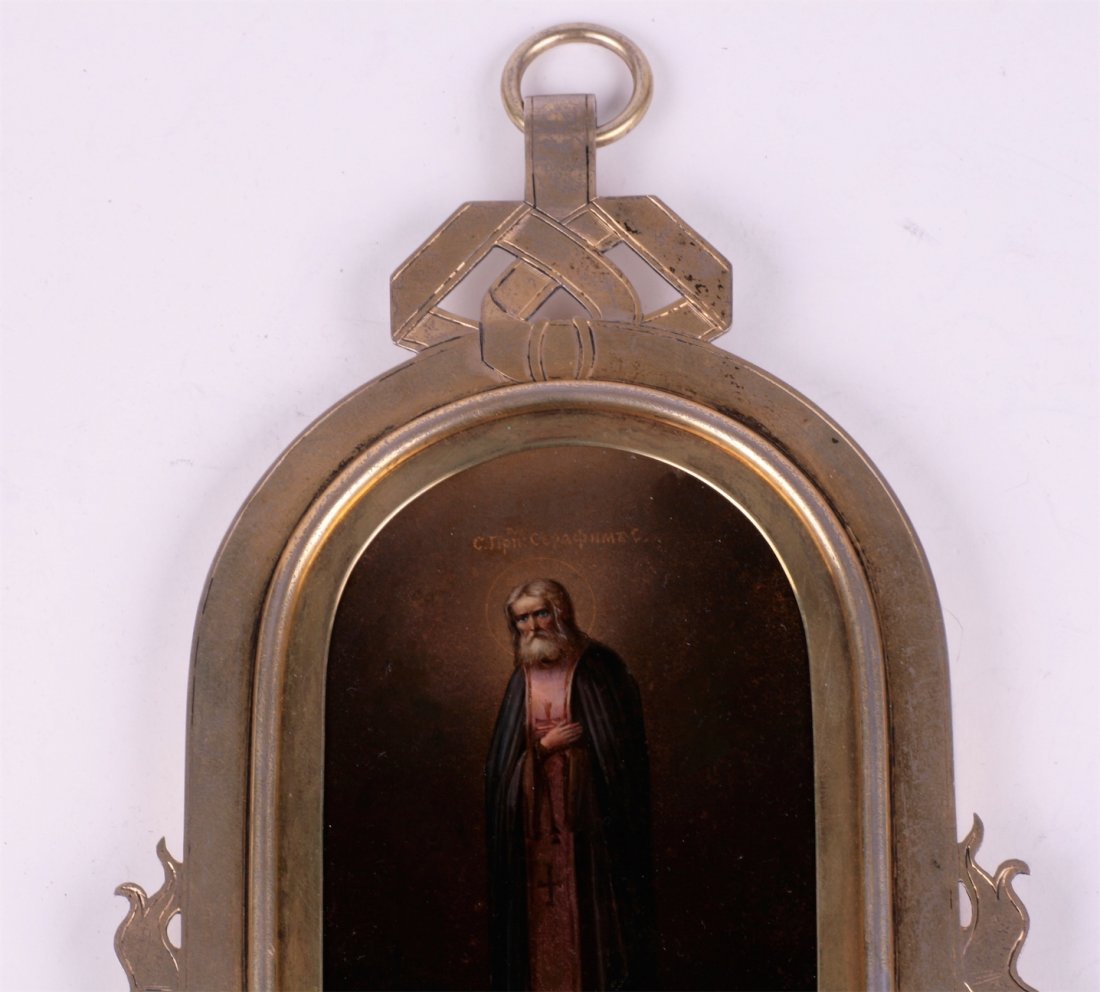 Russian icon of Saint Serafim of Sarov. Grachev — image 2