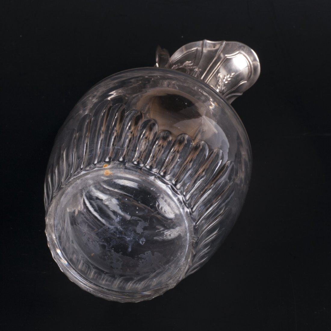 Antique French silver mounted decanter — image 5