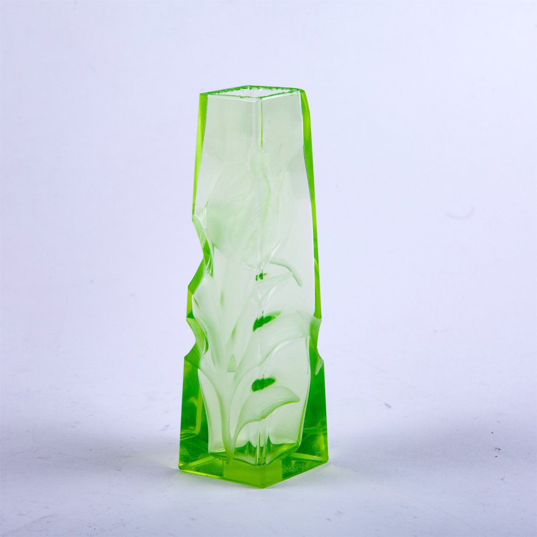 Art nouveau glass vase. — image 1