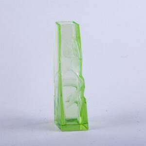 Art nouveau glass vase. — image 2