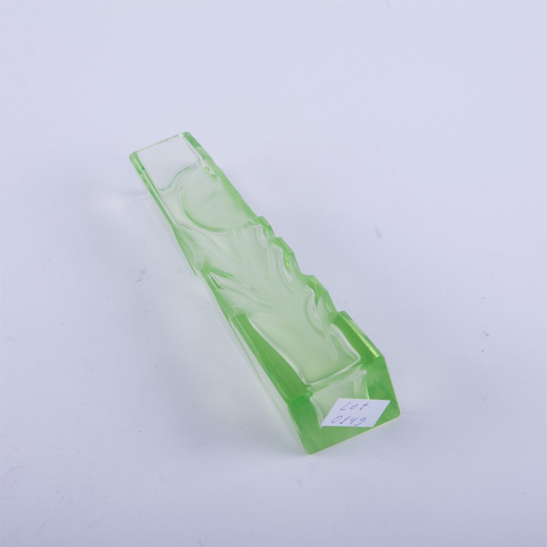 Art nouveau glass vase. — image 3
