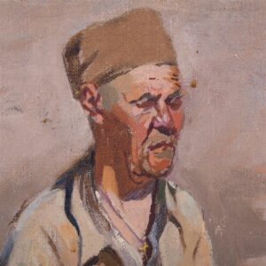 Russian painting with peasant by Nikolay Feshin — image 2