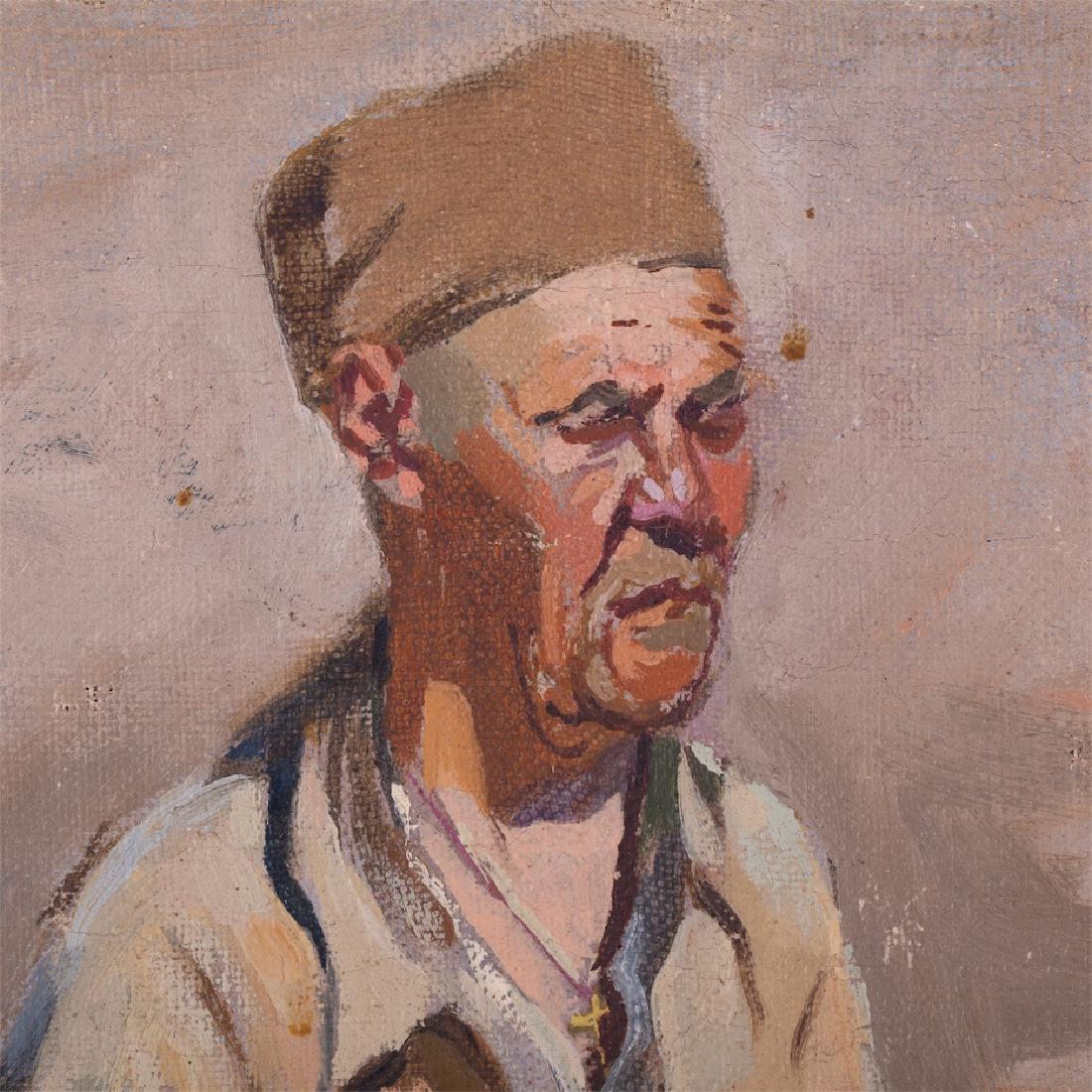 Russian painting with peasant by Nikolay Feshin — image 2