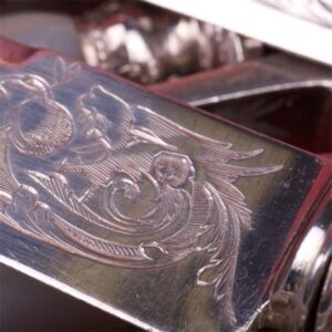 Silver set of 18 dessert knifes. — image 4