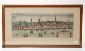 Chromolithography with the view of Riga city. — image 1