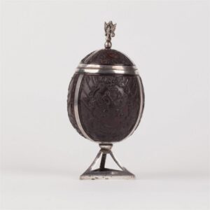 Rare and highly collectible Silver-mounted coconut cup — image 2