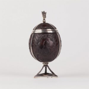 Rare and highly collectible Silver-mounted coconut cup — image 3