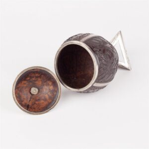 Rare and highly collectible Silver-mounted coconut cup — image 6