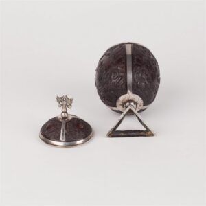 Rare and highly collectible Silver-mounted coconut cup — image 7