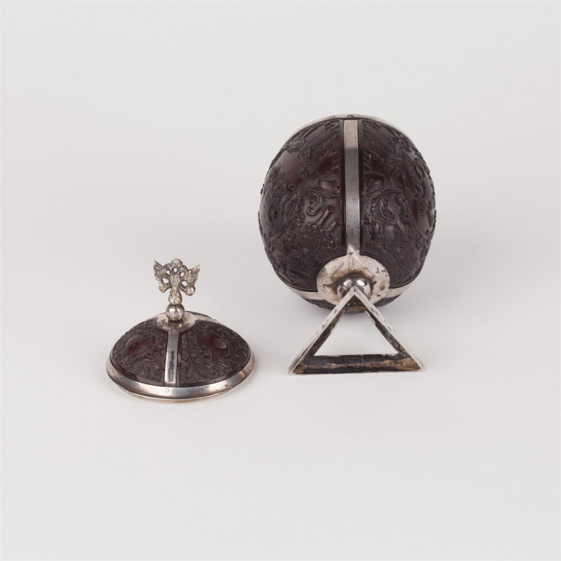 Rare and highly collectible Silver-mounted coconut cup — image 7