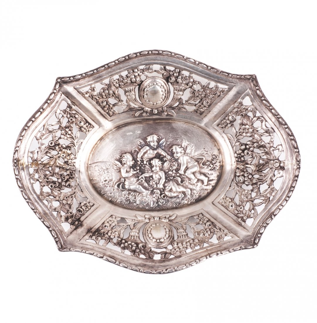 Antique German silver vase — image 1