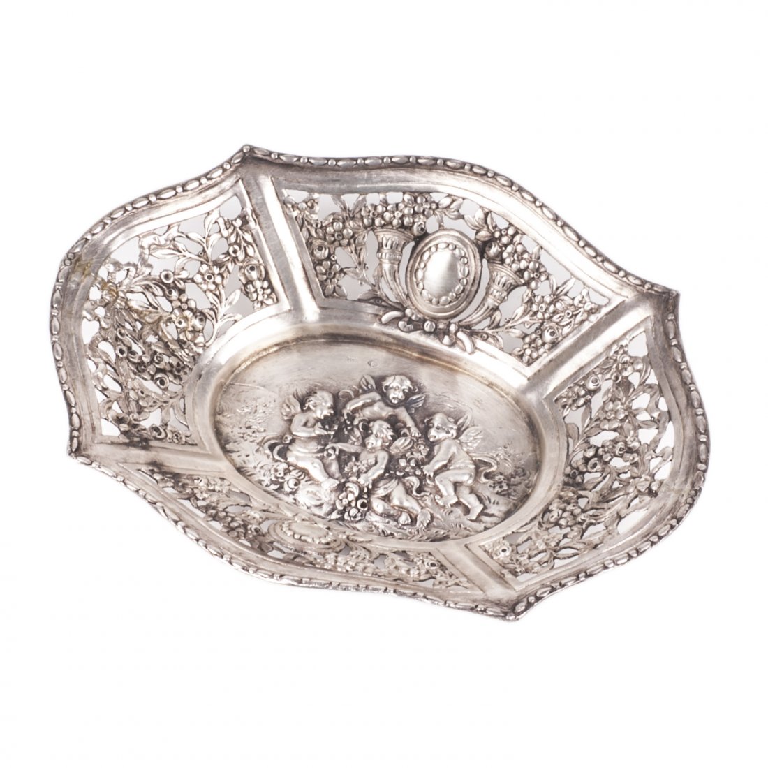 Antique German silver vase — image 2
