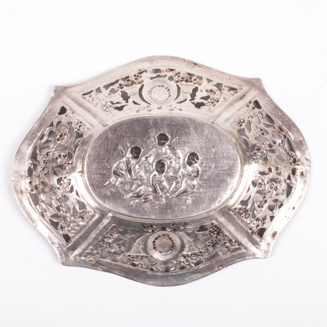 Antique German silver vase — image 3