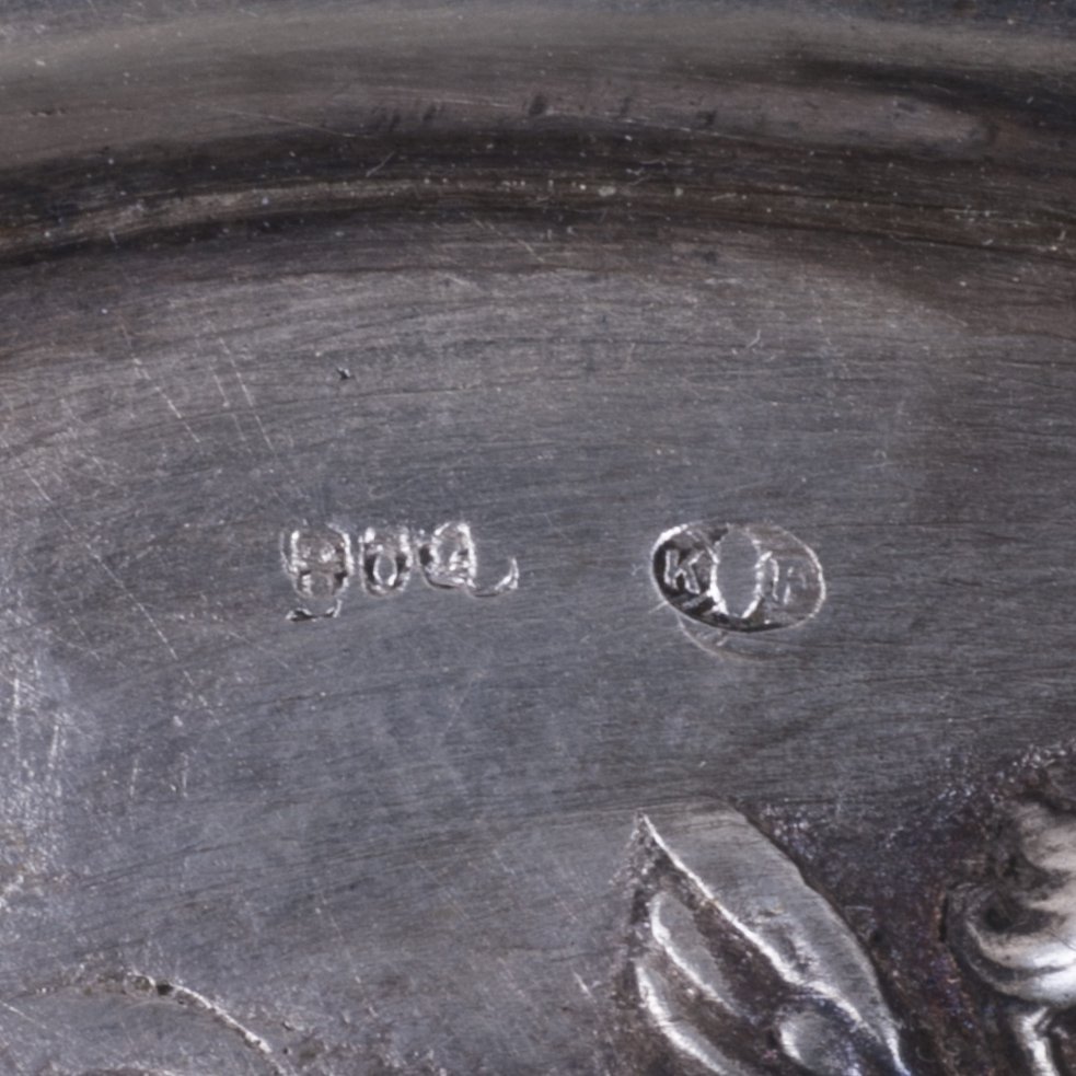 Antique German silver vase — image 4