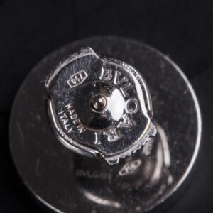 Bulgari Stud Earrings 18k White Gold Black Onyx — image 4