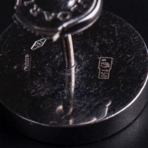 Bulgari Stud Earrings 18k White Gold Black Onyx — image 5