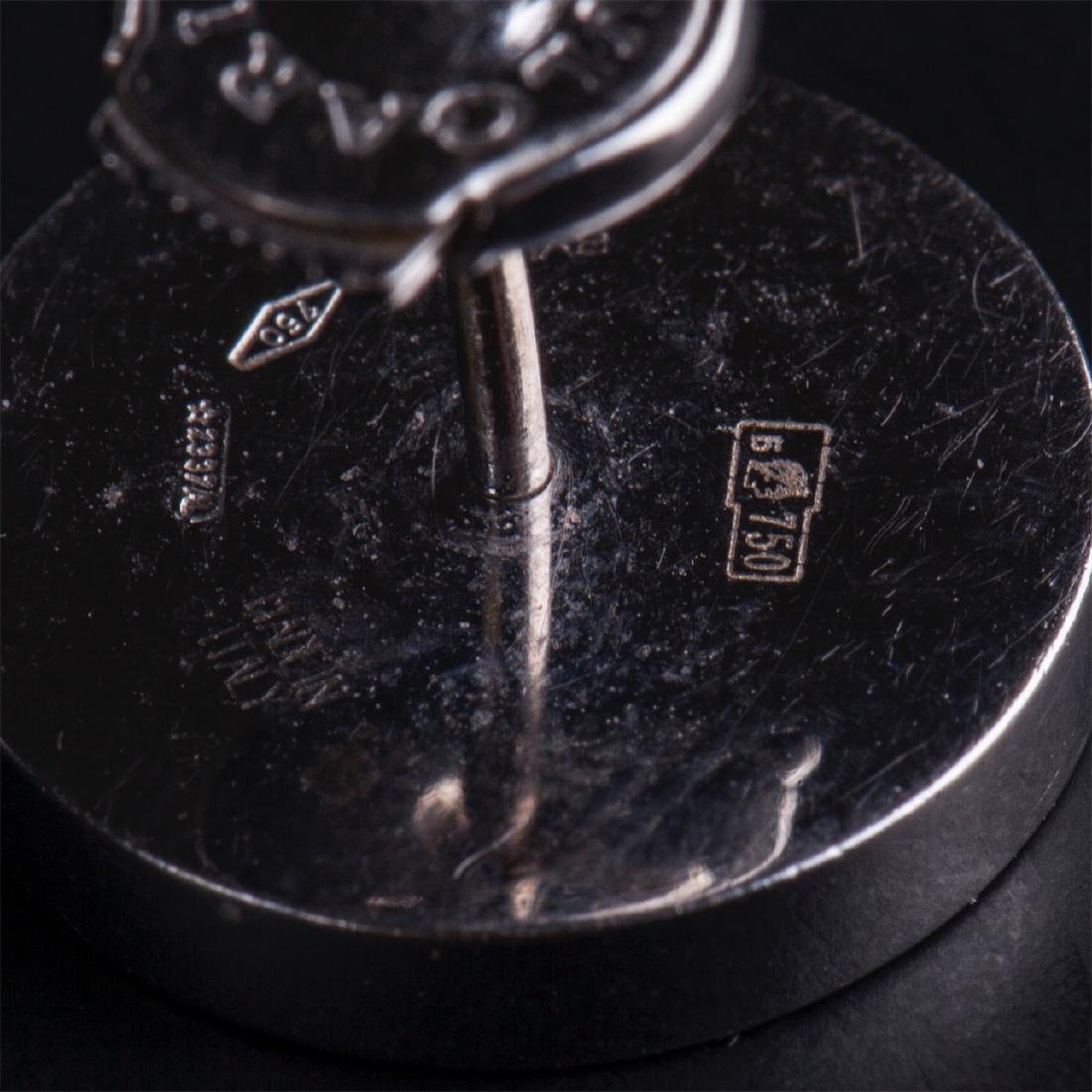 Bulgari Stud Earrings 18k White Gold Black Onyx — image 5