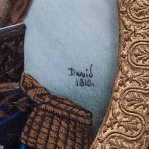 Michel Ney oval miniature signed David 1810 — image 2