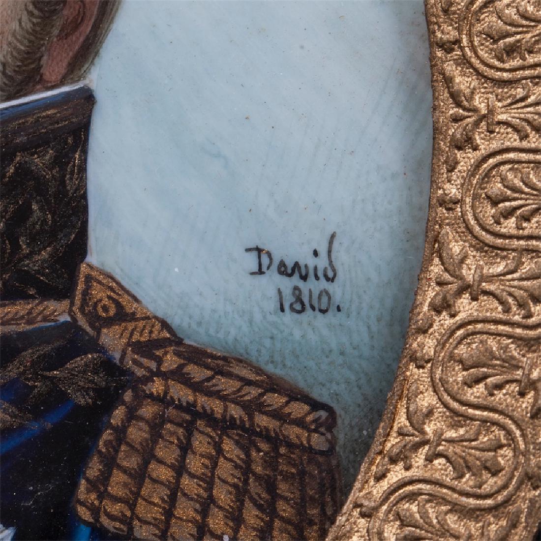 Michel Ney oval miniature signed David 1810 — image 2
