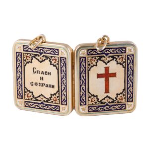 Russian travel diptych with saints. Petersburg — image 5