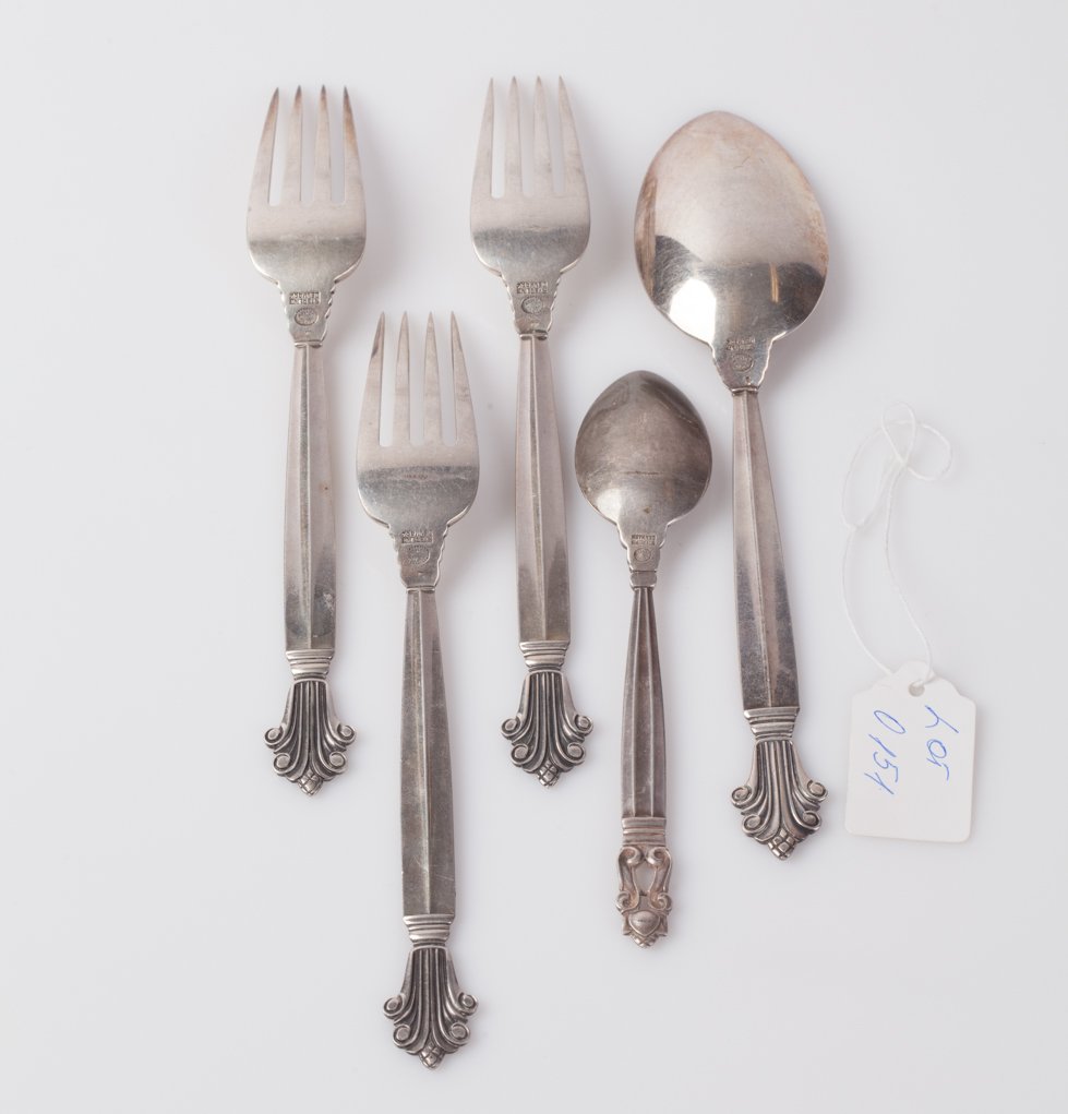 Silver set. Georg Jensen. — image 2