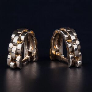 89 CARTIER 18k Yellow Gold Panthere Maillon Earrings — image 2