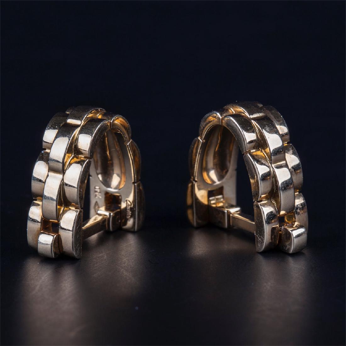 89 CARTIER 18k Yellow Gold Panthere Maillon Earrings — image 2