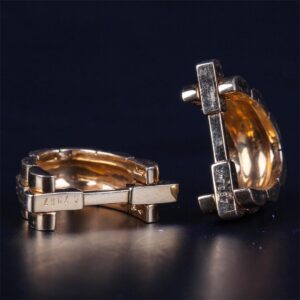 89 CARTIER 18k Yellow Gold Panthere Maillon Earrings — image 3