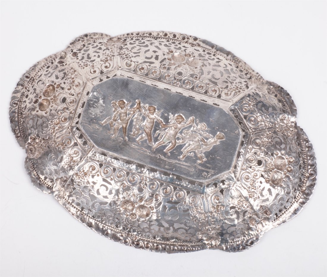 Antique German silver vase — image 3
