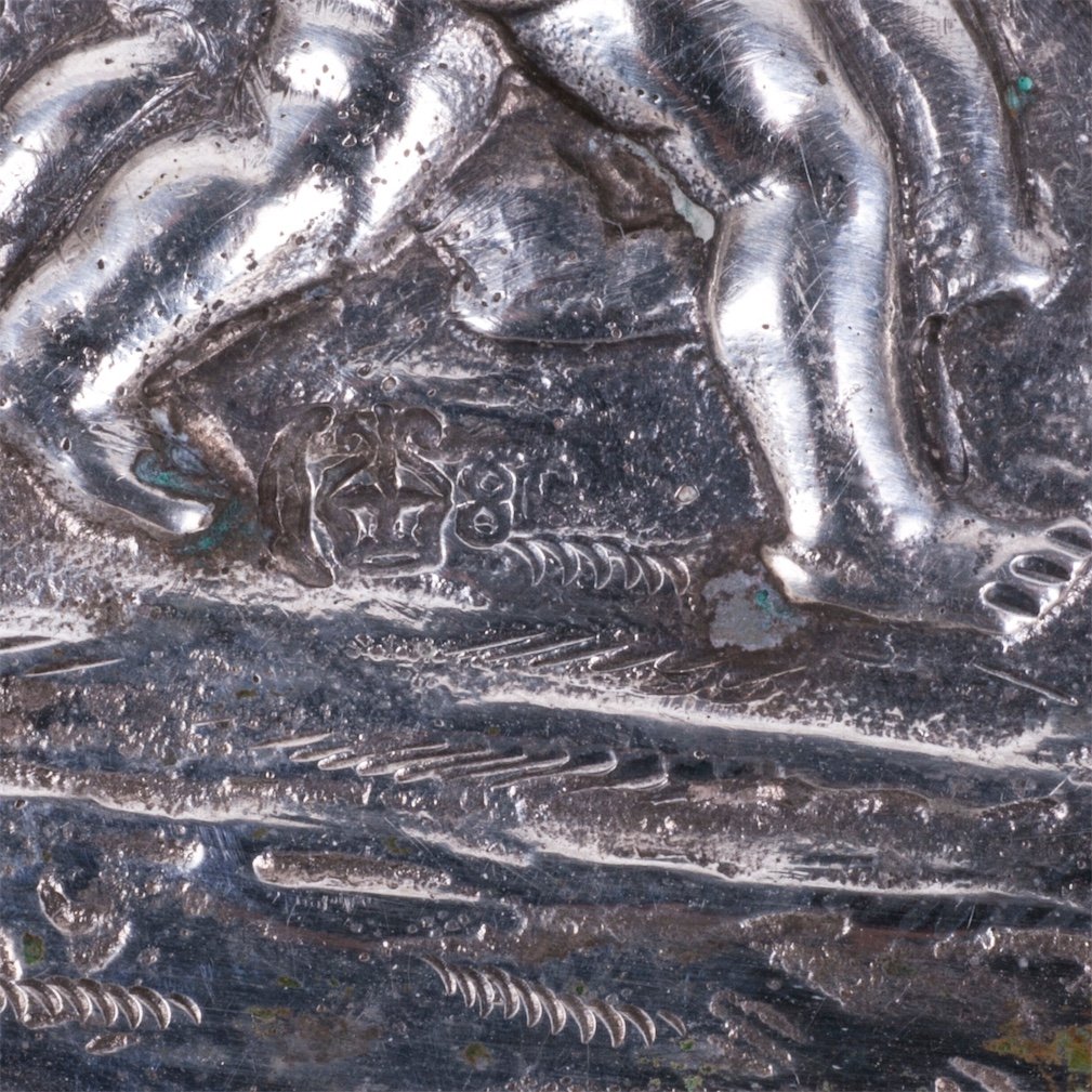 Antique German silver vase — image 4