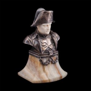Bust of Napoleon Bonaparte on onyx stand — image 1