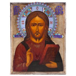 Russian 19th century icon of Christ Pantokrator — image 1