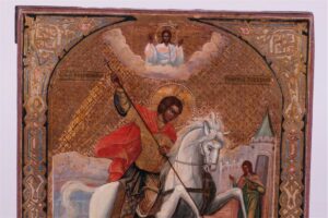 Russian icon of the miracle of St. George. — image 2