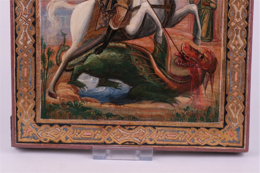 Russian icon of the miracle of St. George. — image 3