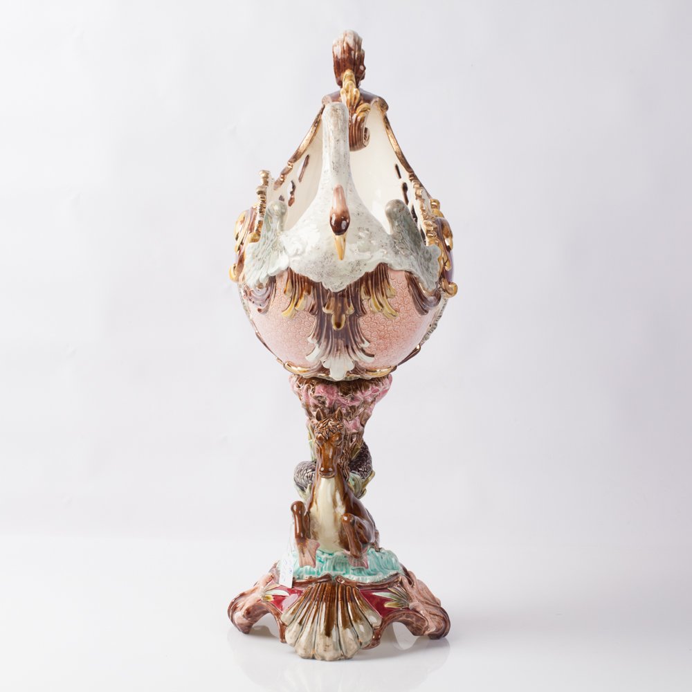 An Eichwald majolica centerpiece. — image 3