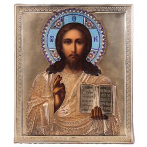 Russian 19th century icon of Christ Pantokrator — image 1