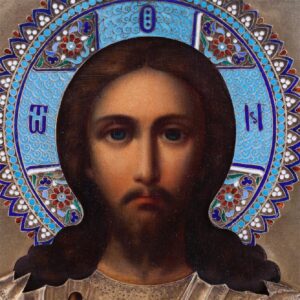 Russian 19th century icon of Christ Pantokrator — image 2