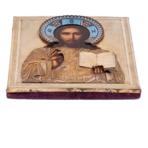 Russian 19th century icon of Christ Pantokrator — image 5