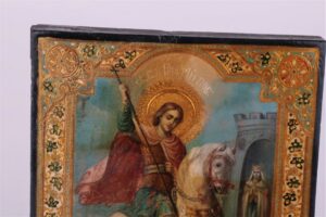 Russian icon of the miracle of St. George. — image 2
