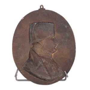 Bronze relief plate with Napoleon Bonaparte portrait — image 3