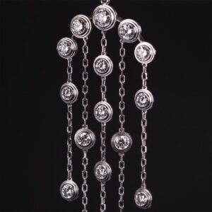 Cartier 18K Diamond Earrings "Diamants Legers De — image 2