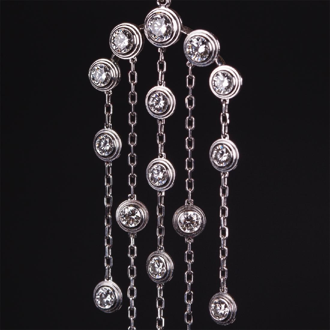 Cartier 18K Diamond Earrings "Diamants Legers De — image 2