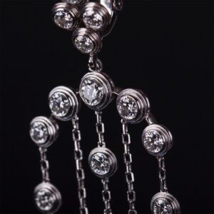 Cartier 18K Diamond Earrings "Diamants Legers De — image 3